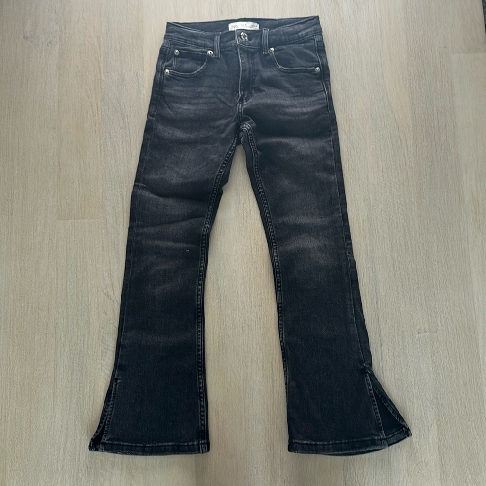 Zara Kids Dark Gray Straight Jeans